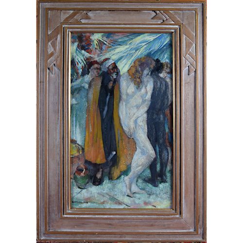 Alfred Wolmark Peace Paraded by Conflict Oil painting