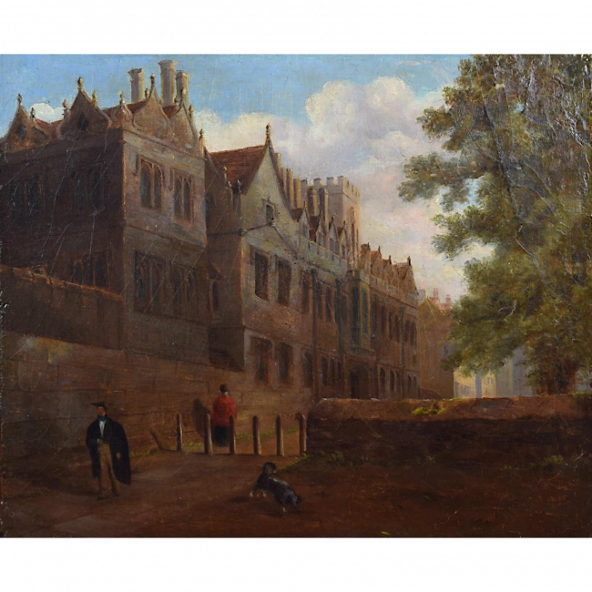 Richard Bankes Harraden: St John's College, Oxford oil painting