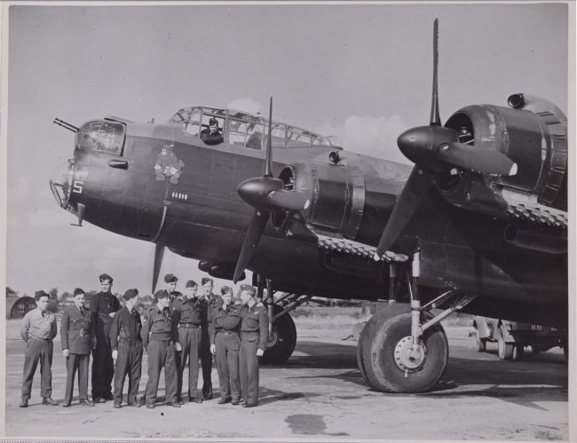 Lancaster bomber original crew photograph