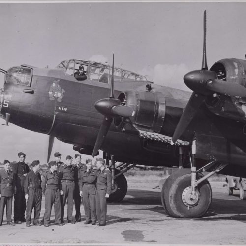 Lancaster bomber original crew photograph