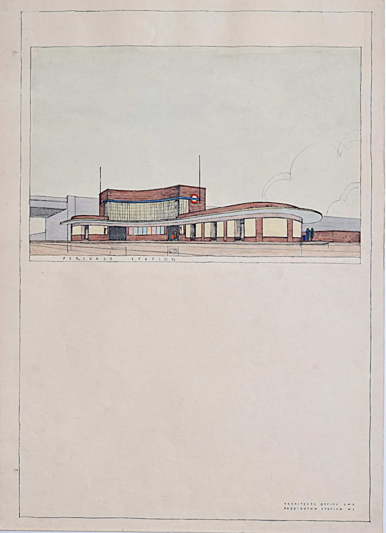 Perivale London Underground 1930s station design by Brian Lewis