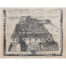 Corpus Christi College Cambridge, an engraving by Pieter van der Aa.
