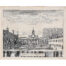 Emmanuel College, Cambridge, an engraving by Pieter van der Aa.