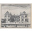 Trinity College, Cambridge, an engraving by Pieter van der Aa.