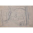 George Bissill, Tending to the fences, pencil sketch.