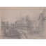 George Bissill, view of the village church, pencil sketch.