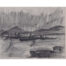 Naval battle, charcoal sketch