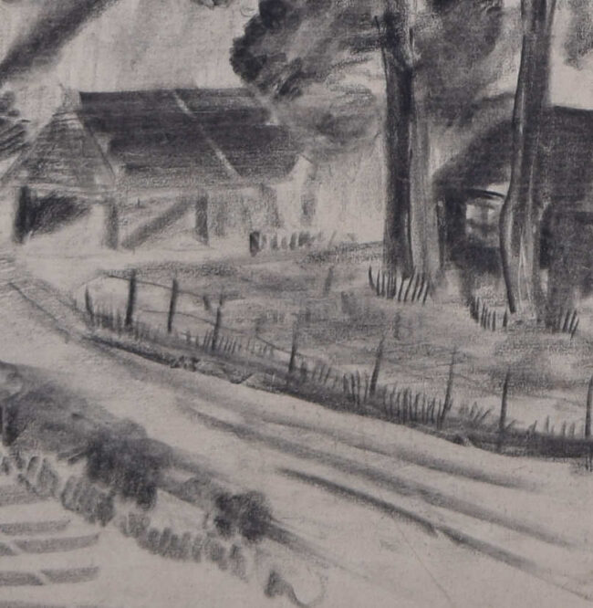 Camp Northampton, charcoal sketch - Image 2