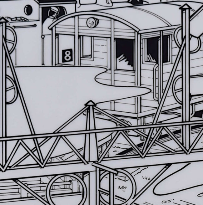 Thomas the Tank Engine, 'Seeing Signals', original ink on cell illustrations by John York - Image 5