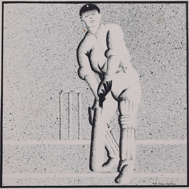 Cricket design, A. E. Halliwell