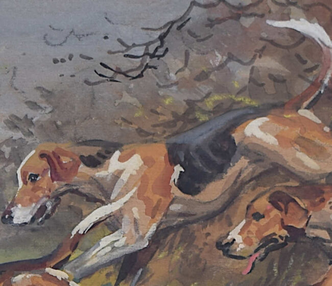 The Bramham Moor Foxhounds, painting by Joseph Appleyard - Image 3