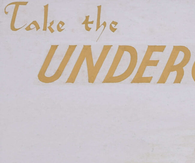 Take the Underground to the RA , c.1930 poster design by A. E. Halliwell - Image 5